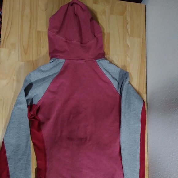 Nike Swoosh Logo Color Block Zip Up Hoodie Sweatshirt - Picture 5 of 9